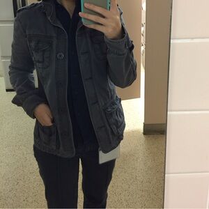 American Eagle charcoal grey jacket cute sz xs